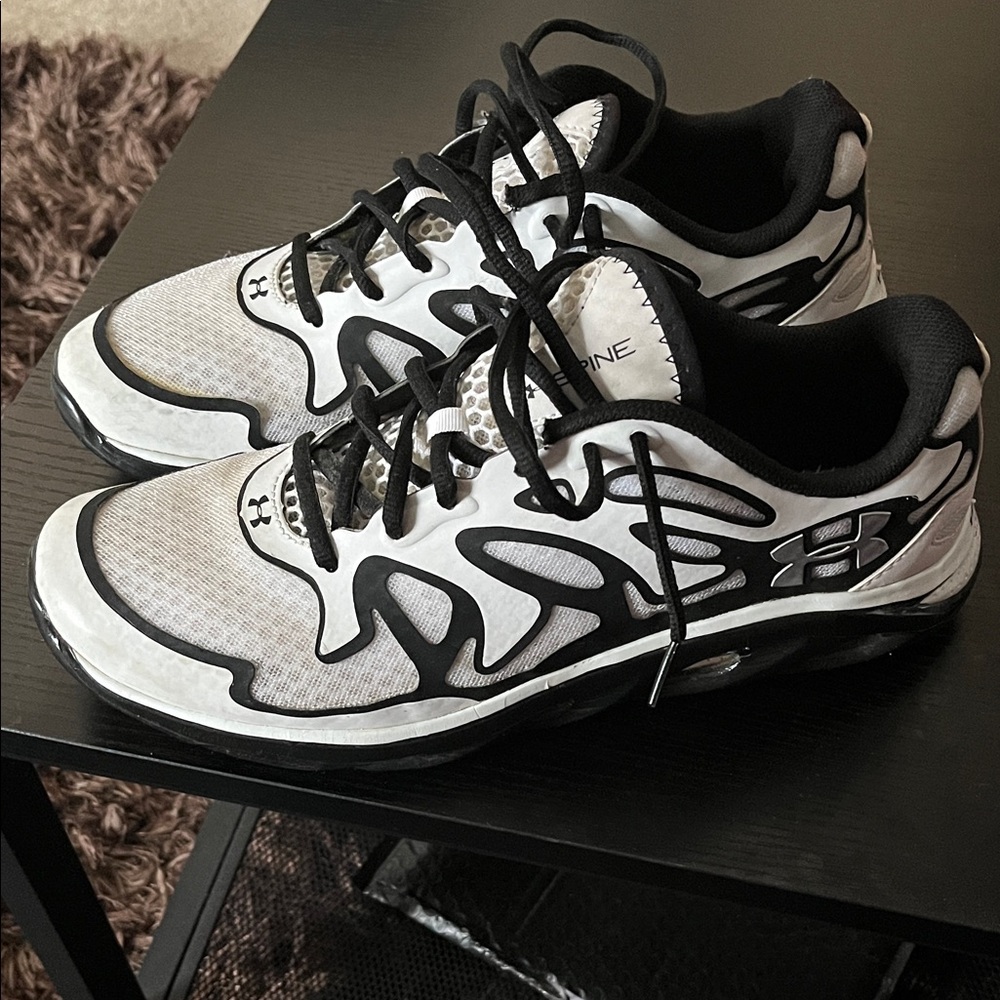 Under Armour Black and White Sneakers